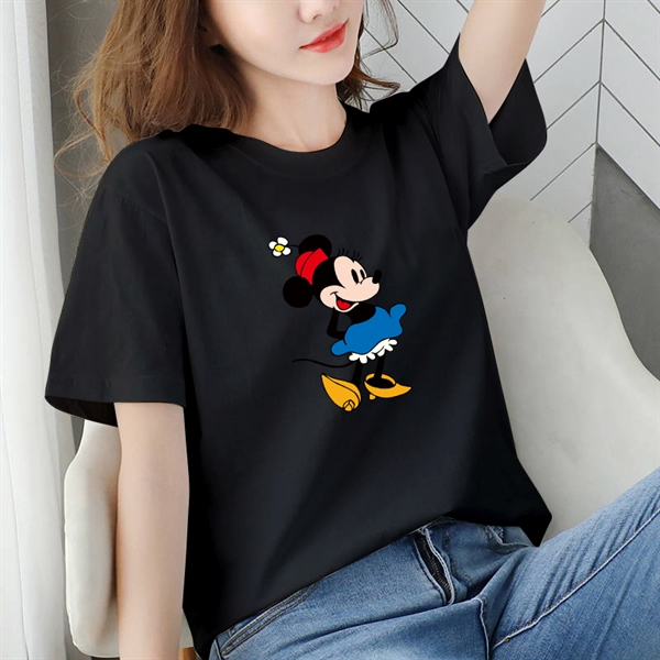 Cổ Tròn Form Suông In họa tiết Micky Mouse